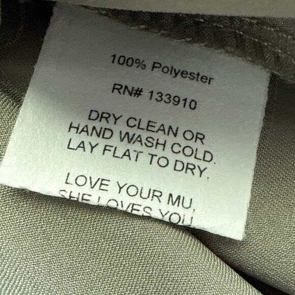 Show Me Your Mumu Luxe Satin Say I Do Romper Moss Green Size Small - Picture 13 of 13